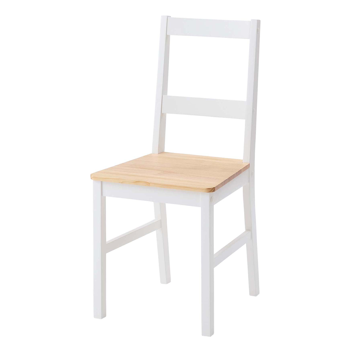 ダイニングチェア 座面高45cm ( 天然木 木脚 チェア 椅子 肘なし 木製 カントリー調 北欧 ナチュラル )