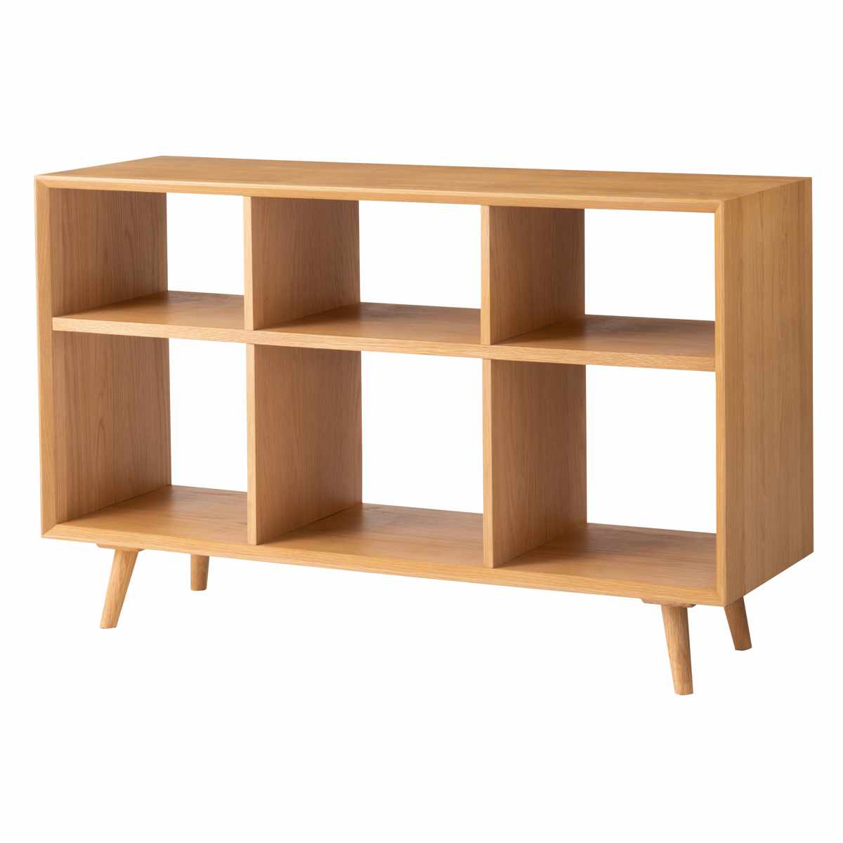 form シェルフ 幅120cm メティ 間仕切り 天然木 ( 棚 ラック 飾り棚 北欧風 収納 お掃除ロボット対応 フォーム リビングボード 本棚 ブラウン ナチュラル オーク ) 【ナチュラル】 ナチュラル