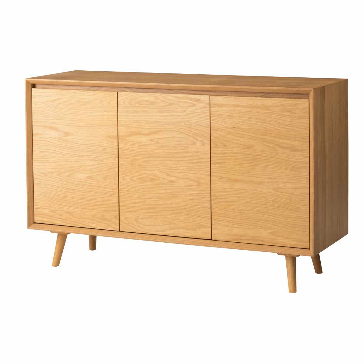 form キャビネット 幅120cm メティ 可動棚 天然木 ( 棚 ラック 扉収納 北欧風 収納 お掃除ロボット対応 フォーム リビングボード 食器棚 本棚 ブラウン ナチュラル オーク ) 【ナチュラル】 ナチュラル