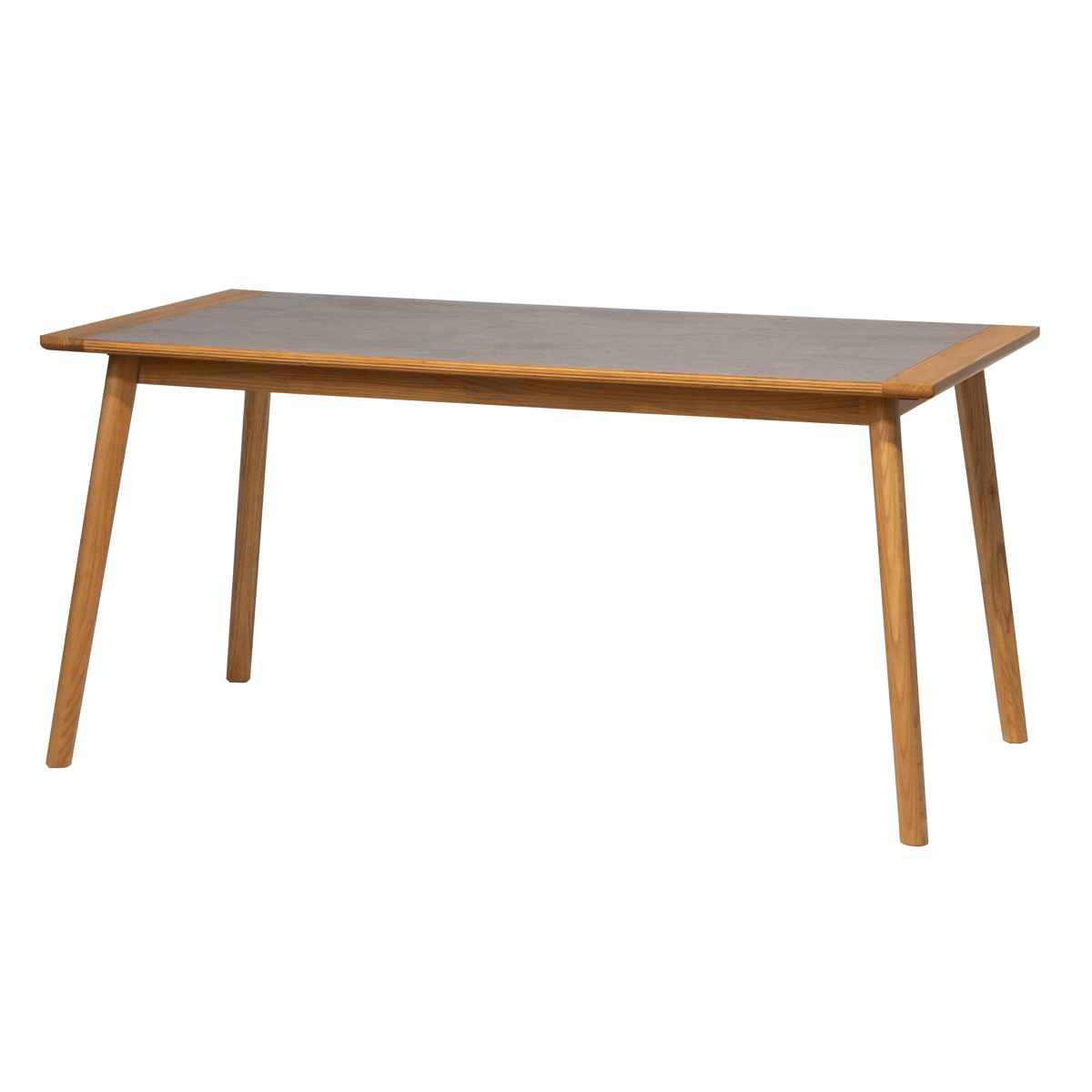 ダイニングテーブル 幅150cm アーティーク form ( テーブル 食卓テーブル 長方形 机 木製 天然木 モルタル調 ダイニング 食卓 リビングテーブル 作業台 木製テーブル ウッドテーブル 奥行80cm ) 【ミドルブラウン】 ミドルブラウン