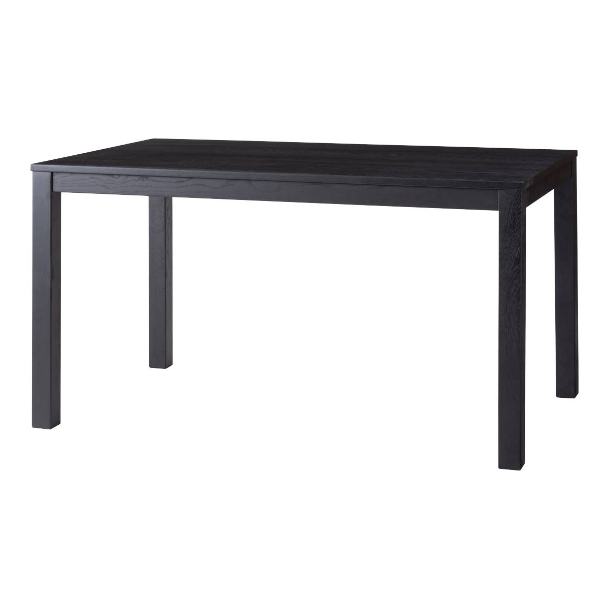 ダイニングテーブル 幅135cm ヘリオット form ( テーブル 食卓テーブル 長方形 4人掛け 4人用 机 木製 天然木 おしゃれ ダイニング 食卓 作業台 木製テーブル ウッドテーブル 奥行80cm ) 【ブラック】 ブラック