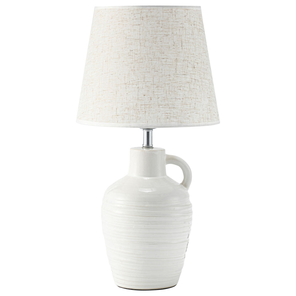 テーブルライト LED対応 電球付き 陶器 布シェード ( RIYO リヨ 卓上 ライト 照明 布 シェード 北欧 ナチュラル おしゃれ シンプル )