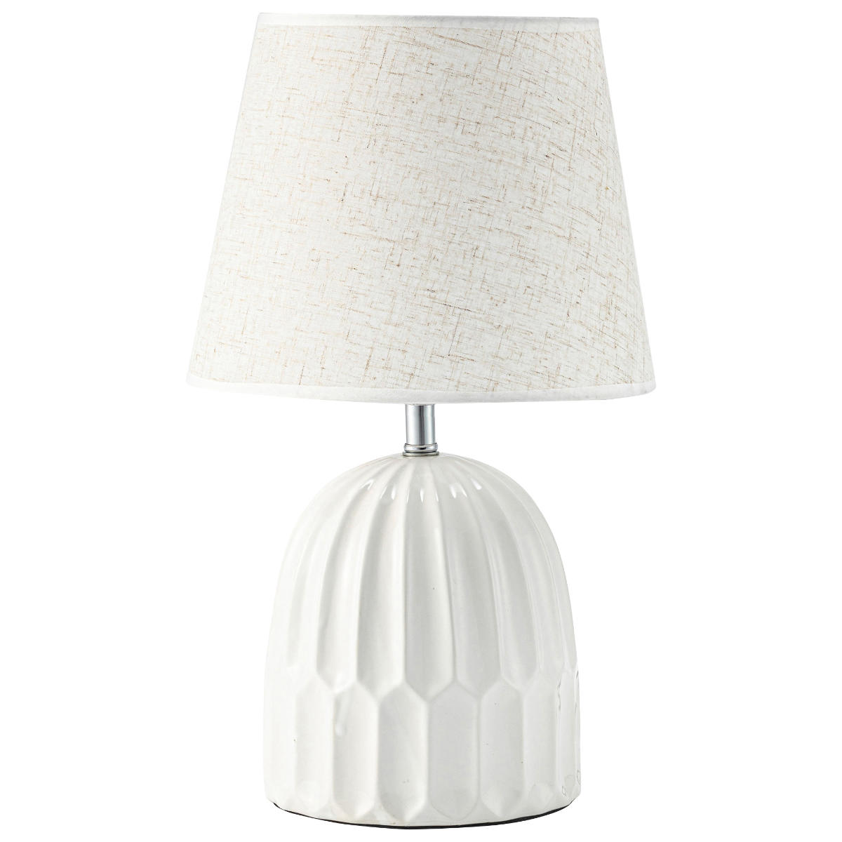 テーブルライト LED対応 電球付き 陶器 布シェード ( MYRE マイア 卓上 ライト 照明 布 シェード 北欧 ナチュラル おしゃれ シンプル )