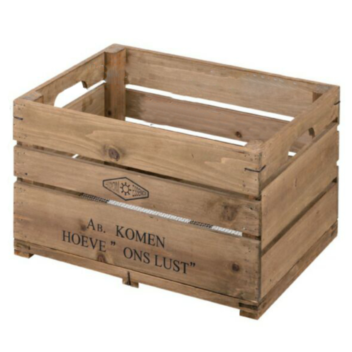 収納ボックス ウッドボックス レギュラーサイズ 木製 持ち手付き 幅50×奥行37×高さ30cm ( 天然木 スタッキング 積み重ね 木箱 ヴィンテージ 収納 アンティーク 野菜ストッカー キッチン収納 ガーデニング ガーデニング雑貨 )