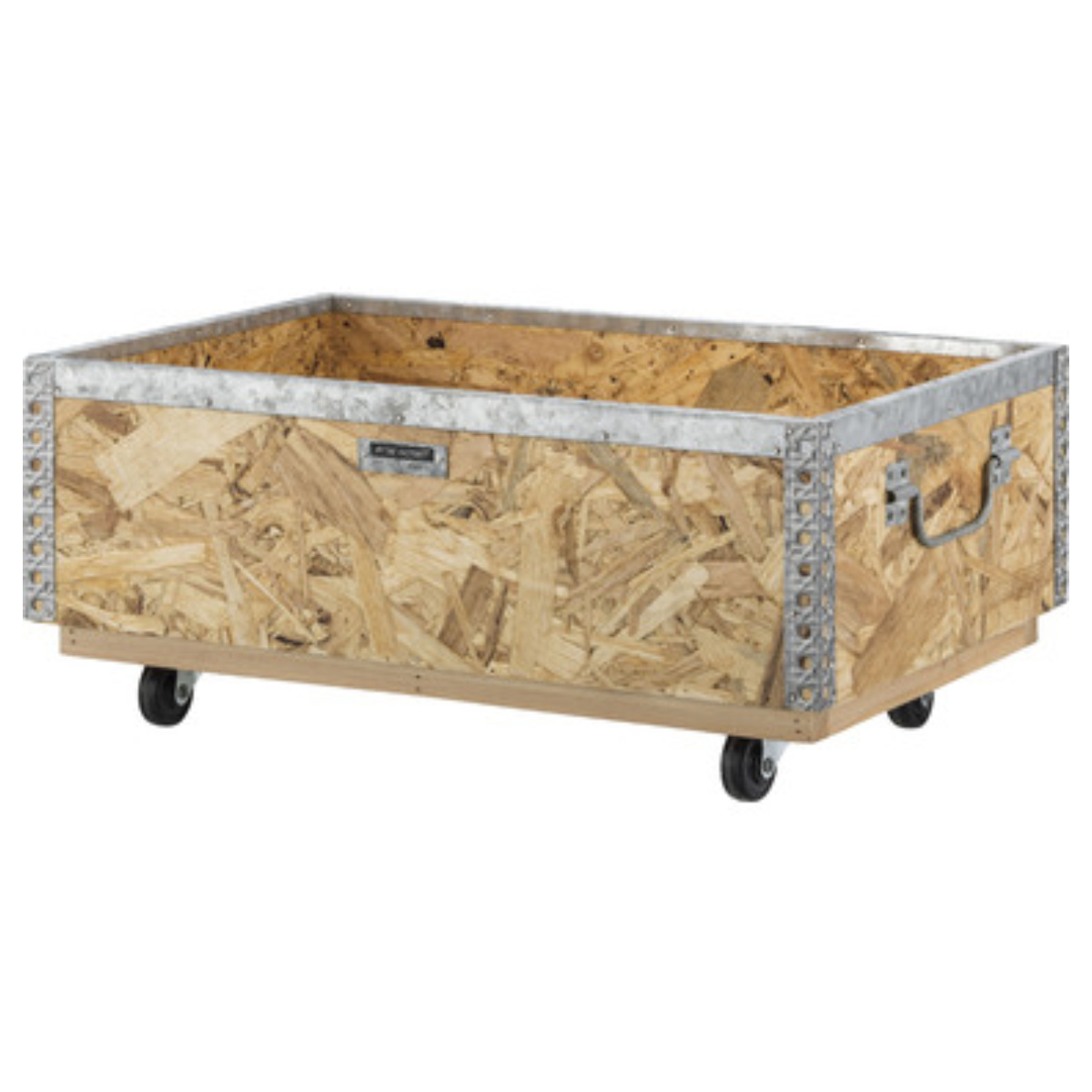 収納ボックス スタッキングボックス S キャスター付き 幅51.5×奥行33×高さ21cm ( スタッキング スタック 小物収納 収納家具 収納 木製 アウトドアボックス コンテナ 収納ケース キャリー ワゴン ボックス おしゃれ 北欧 )