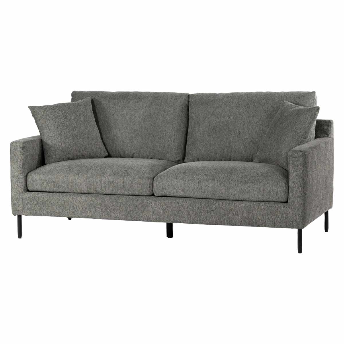 ソファ 3人掛け 幅182cm グルート form ( 開梱設置 リビングソファ sofa 肘掛け クッション付き ファブリック ダイニングソファ 弾力 座り心地 快適 ソファー スチール脚 ) 【グレージュ】 グレージュ