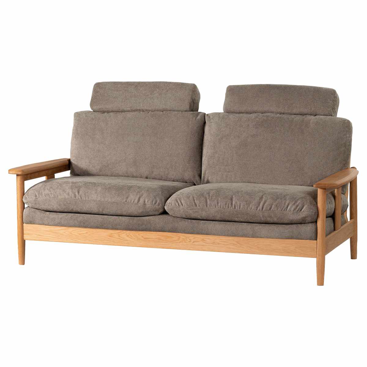 ソファ 3人掛け 幅180cm ソプワート form ( 開梱設置 ヘッドレスト 取り外し リビングソファ sofa 肘掛け 木製 天然木 ウッドフレーム ファブリック ダイニングソファ 弾力 座り心地 快適 ソファー ) 【グレージュ】 グレージュ