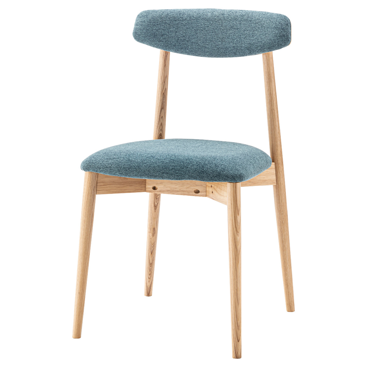 ダイニングチェア 座面高47cm チコリ form ( チェア ダイニング イス 椅子 食卓椅子 完成品 木製 天然木 肘なし ファブリック チェアー いす 食卓 リビング ダイニングチェアー リビングチェア 木製椅子 ) 【ナチュラル】 ナチュラル