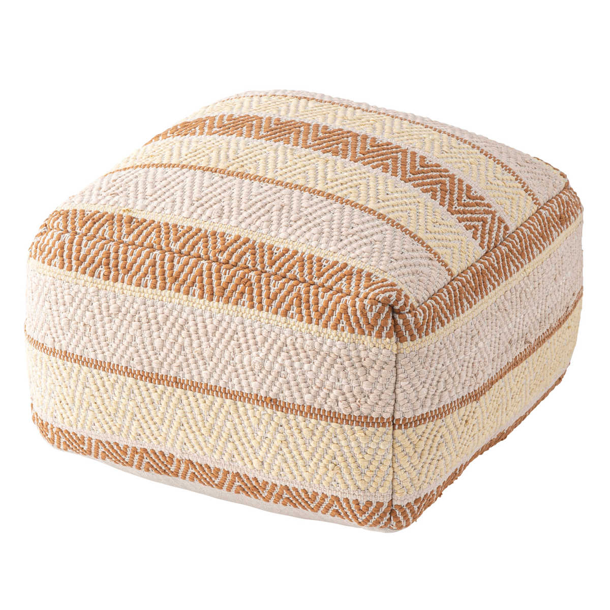 キューブスツール 高さ39cm スツール おしゃれ 北欧 完成品 ( 椅子 ビーズクッション オットマン 足置き クッション フロアクッション 腰掛け 四角 スクエア コットン 布地 ファブリック スツールクッション ローチェア ) 【ブラウン】 ブラウン