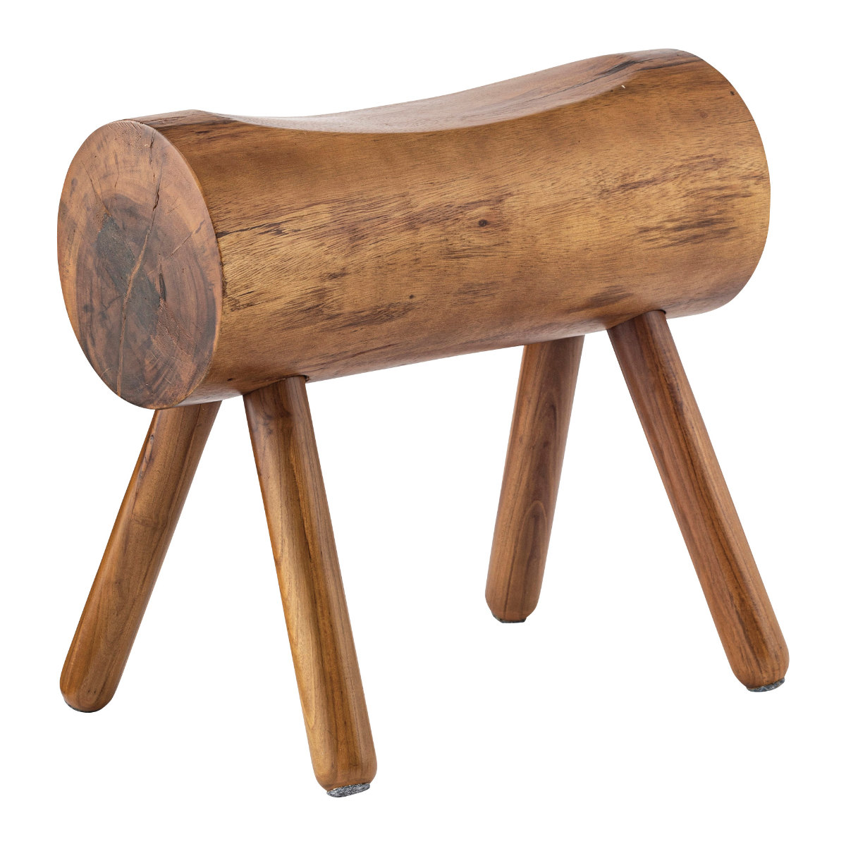 スツール 高さ45cm 木製 ウッドスツール （ 完成品 天然木 チェア