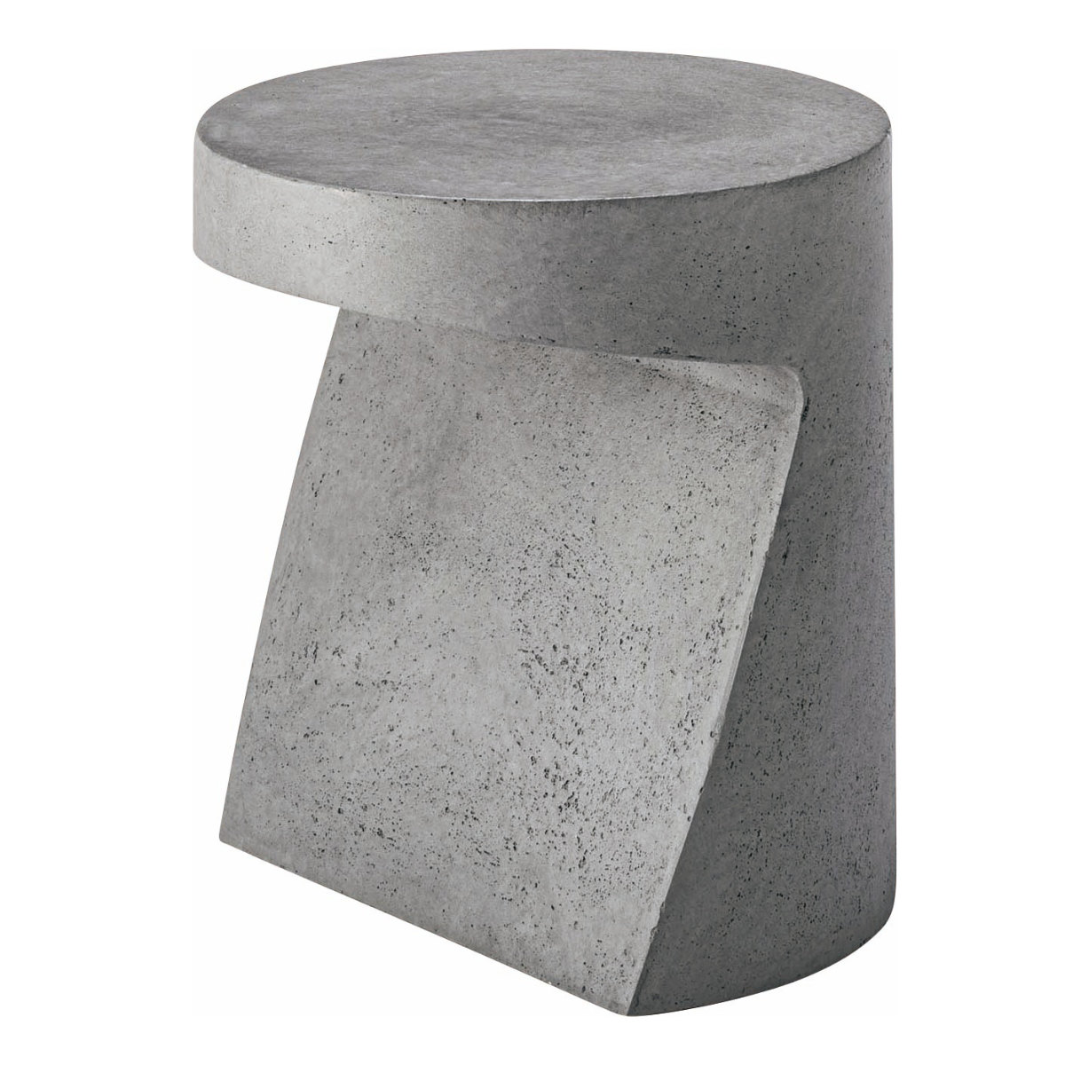 サイドテーブル 高さ46cm 円形 FORMA 軽量 完成品 ( ミニテーブル テーブル ソファサイド ベッドサイド 丸テーブル オブジェ ナイトテーブル コーヒーテーブル ベッドテーブル 玄関 ディスプレイ 飾り台 ) 【グレー】 グレー