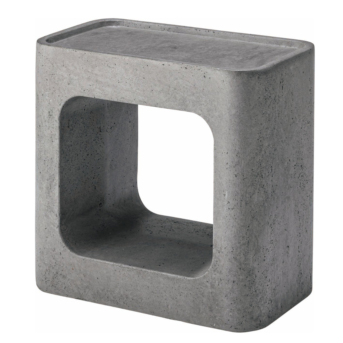 サイドテーブル 高さ41cm 棚付き FORMA 完成品 ( ミニテーブル テーブル ソファサイド ベッドサイド 四角 オブジェ オープン収納 ナイトテーブル コーヒーテーブル ベッドテーブル 玄関 ディスプレイ 飾り台 ) 【グレー】 グレー