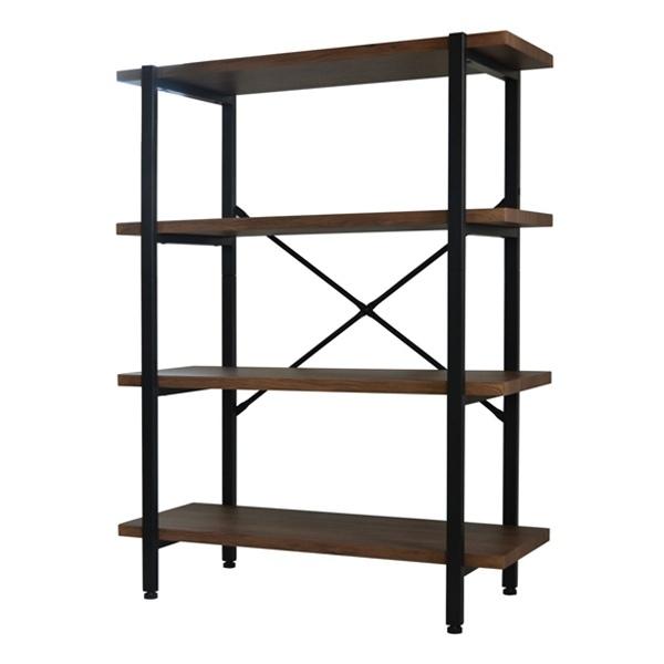期間限定30 Off ラック 約幅90cm Otis ブルックリンスタイル 4段 オープンラック 収納棚 ブラウン 一人暮らし 木目 おしゃれ 家具 リビング収納 棚 飾り棚 オープンシェルフ ウッドシェルフ ウッドラック 収納ラック 収納 木製 シェルフ 収納
