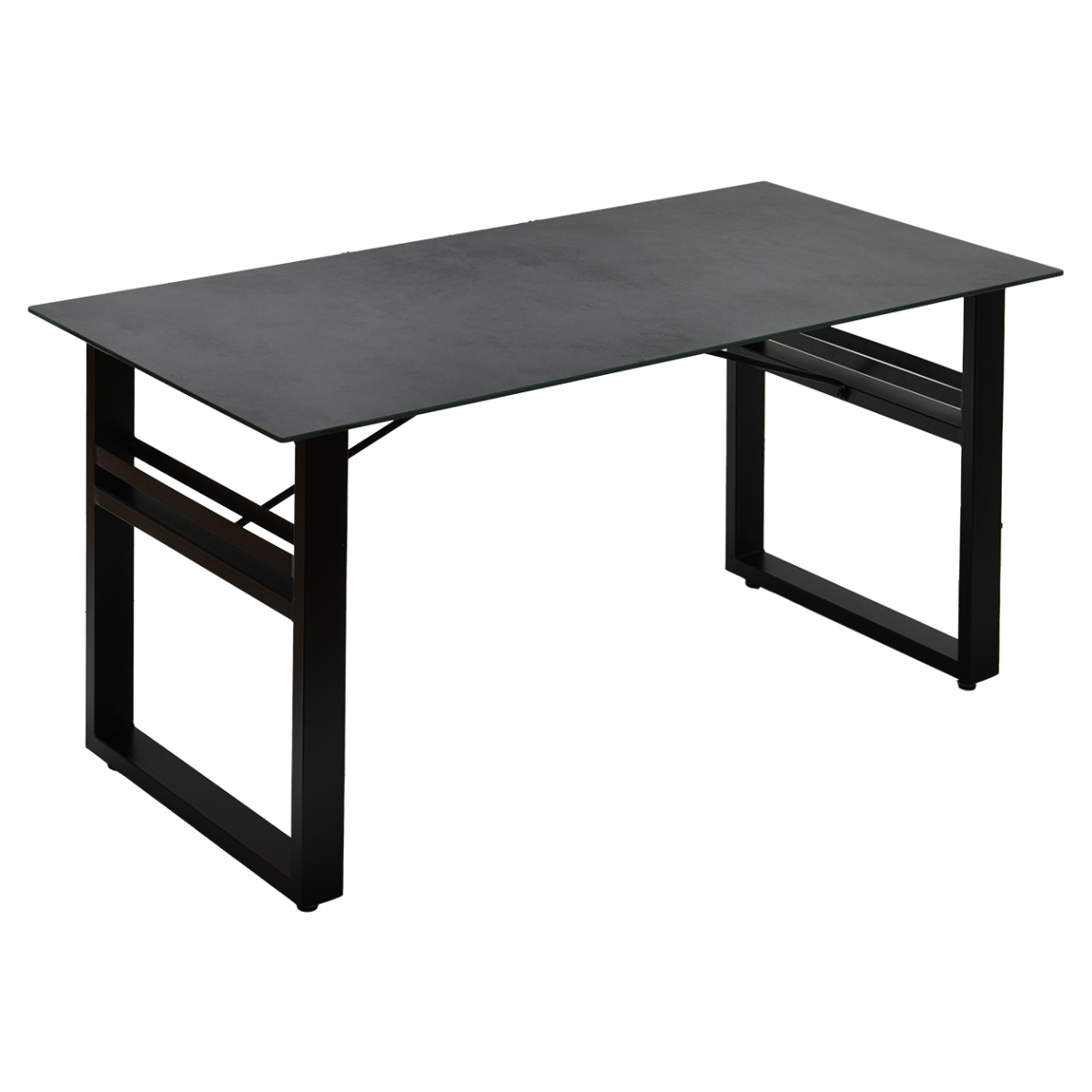 ダイニングテーブル 幅150cm セラミック天板CERABILL ( テーブル 食卓テーブル 長方形 4人用 机 強化ガラス セラミック デスク ワークデスク 熱に強い 傷に強い おしゃれ ダイニング 食卓 パソコンデスク ) 【ダークグレー】 ダークグレー