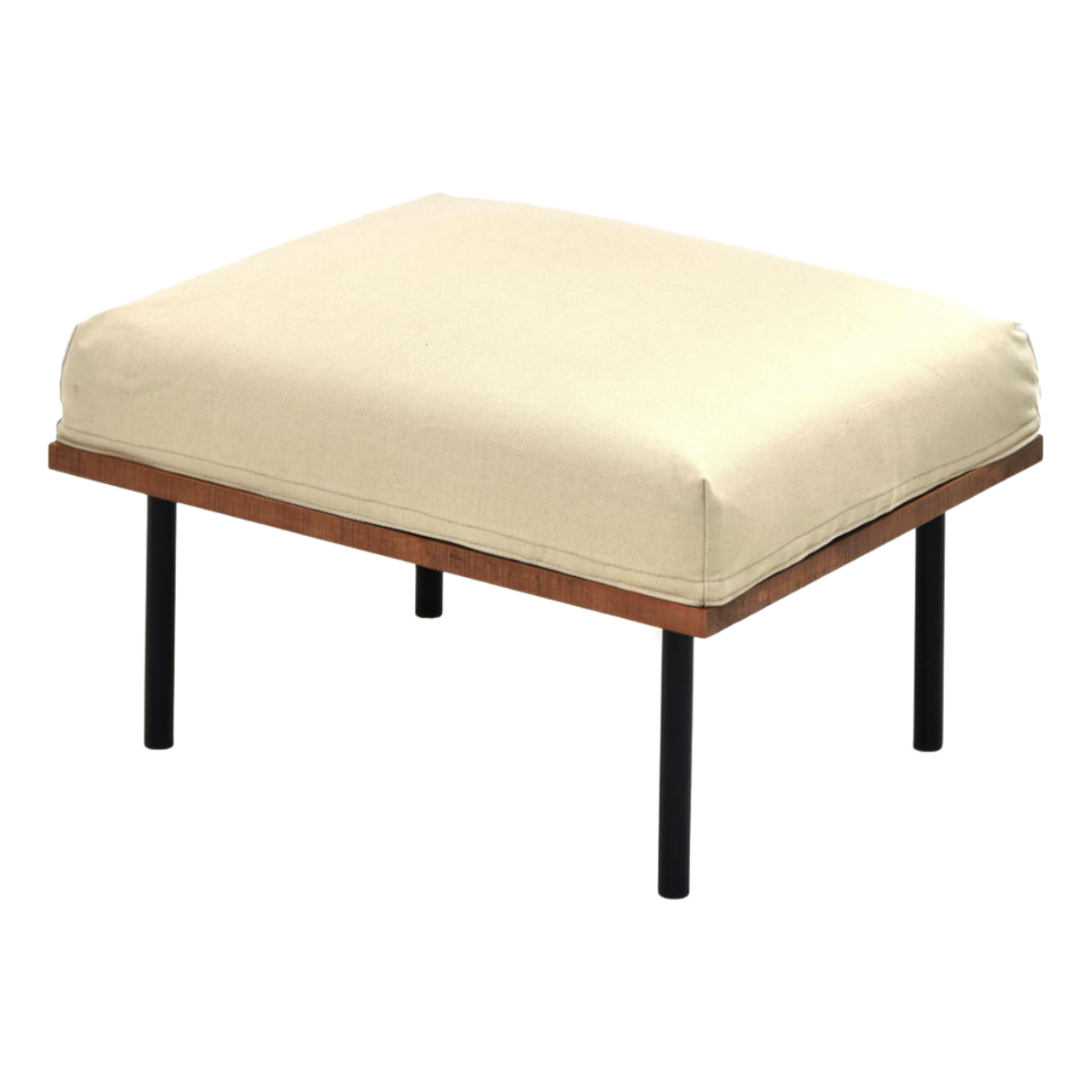 オットマン 座面高42cm スツール 組み合わせ infinite ( ソファ 足置き 脚 取り外し チェア ローソファ コンパクト 木製 天然木 リビングソファ ファブリック カバー ダイニングソファ 連結 レイアウト おしゃれ ) 【キャンバスベージュ】 キャンバスベージュ