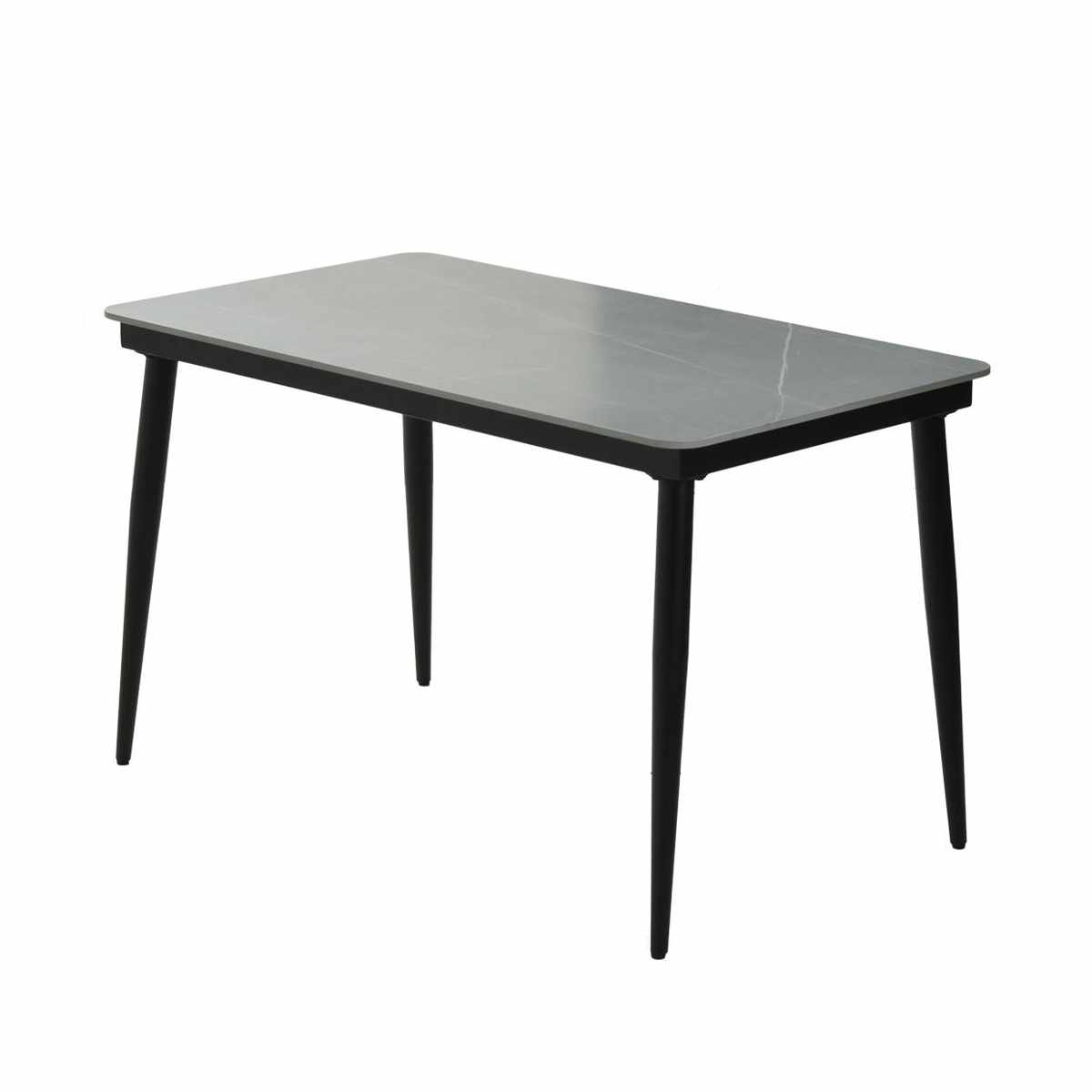 ダイニングテーブル 幅120cm セラミック天板 LUCY ( テーブル 食卓テーブル 長方形 2人用 4人用 机 セラミック デスク ワークデスク 熱に強い 傷に強い おしゃれ ダイニング 食卓 パソコンデスク 作業台 奥行69cm ) 【ライトグレー】 ライトグレー