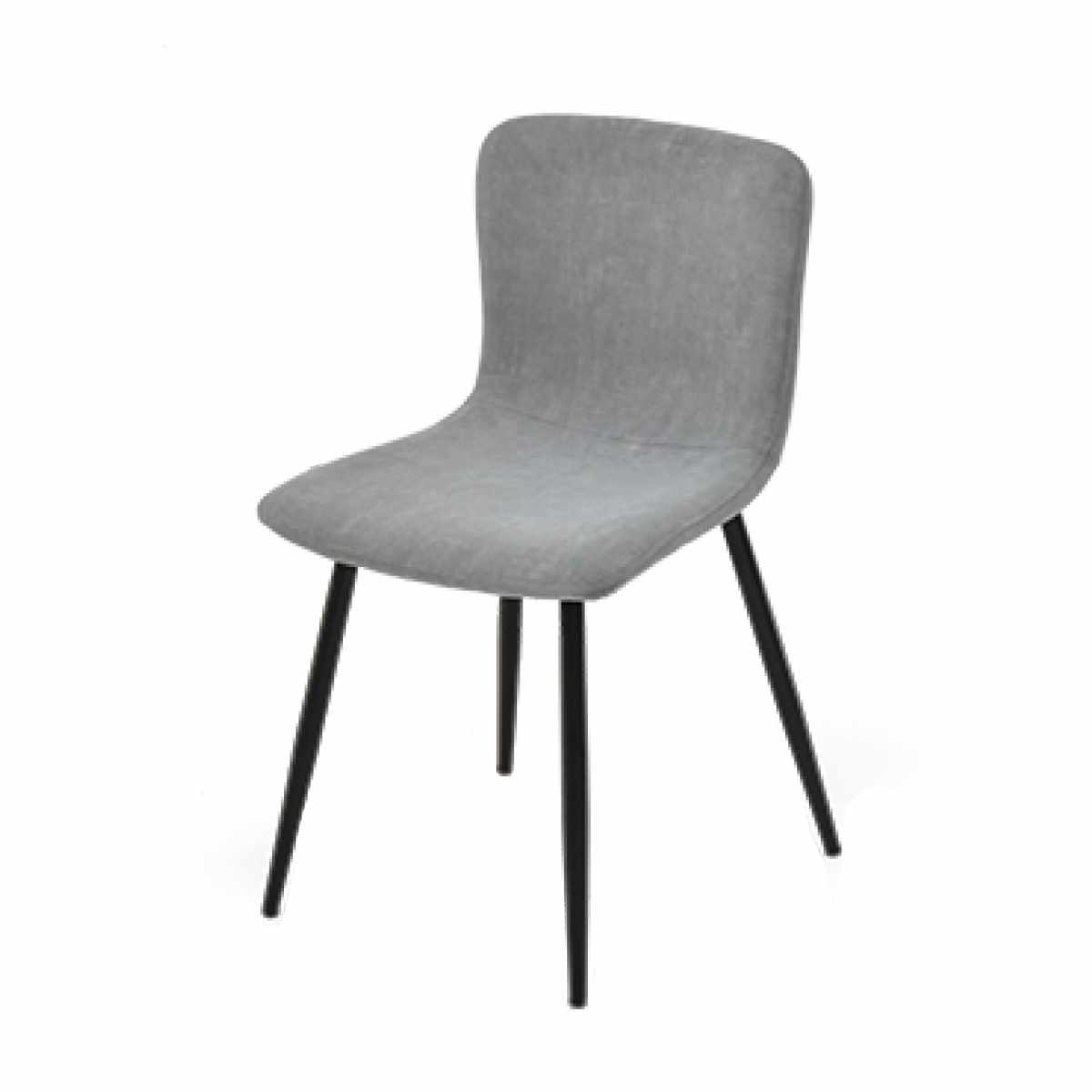 ダイニングチェア 同色2脚セット 座面高43.5cm フェムト ( 食卓椅子 チェア ダイニング イス 椅子 アームレス デスクチェア ファブリック 食卓 リビング おしゃれ ダイニングチェアー リビングチェア 軽量 ワークチェア ) 【ライトグレー】 ライトグレー