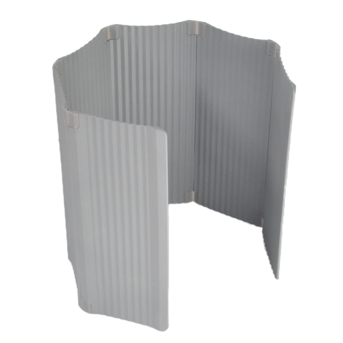 ビーワーススタイル すっきり暮らす 油はねガード IH専用 パネル 6枚タイプ ( レンジガード 油はね 防止 折りたたみ コンパクト IH 使うときだけ 食洗機対応 レンジパネル 油ハネガード IHコンロ用 揚げ物 ) 【ダークグレー】 ダークグレー