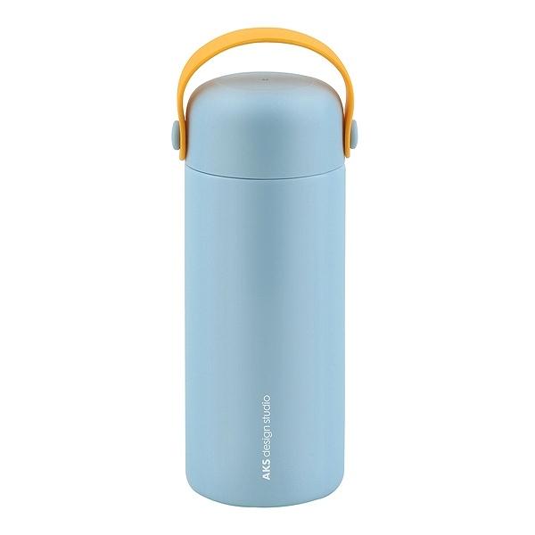 Dショッピング 特価 水筒 ステンレス 魔法瓶 茶こし付 ドルフィン 350ml マグボトル 保温 保冷 取っ手付 ステンレスボトル ステンレス製 茶こし付き お茶 紅茶 シリコン取っ手 ハーブティー 広口 滑り止め付 ブルー カテゴリ 水筒の販売できる商品