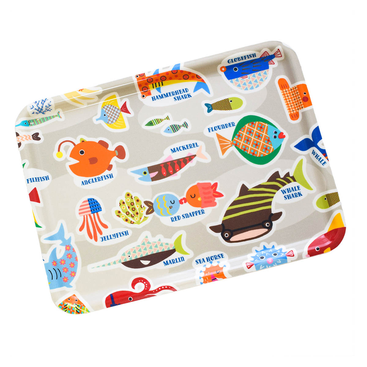 トレー RiCONIC 布張り 39cm トレイ ( キッチントレー キッチン おしゃれ キッチントレイ 日本製 かわいい すべり止め加工 レクタングル 長方形 ランチョンマット お盆 おぼん おやつ ランチ 朝食 水洗い可能 ) 【グレー】 グレー