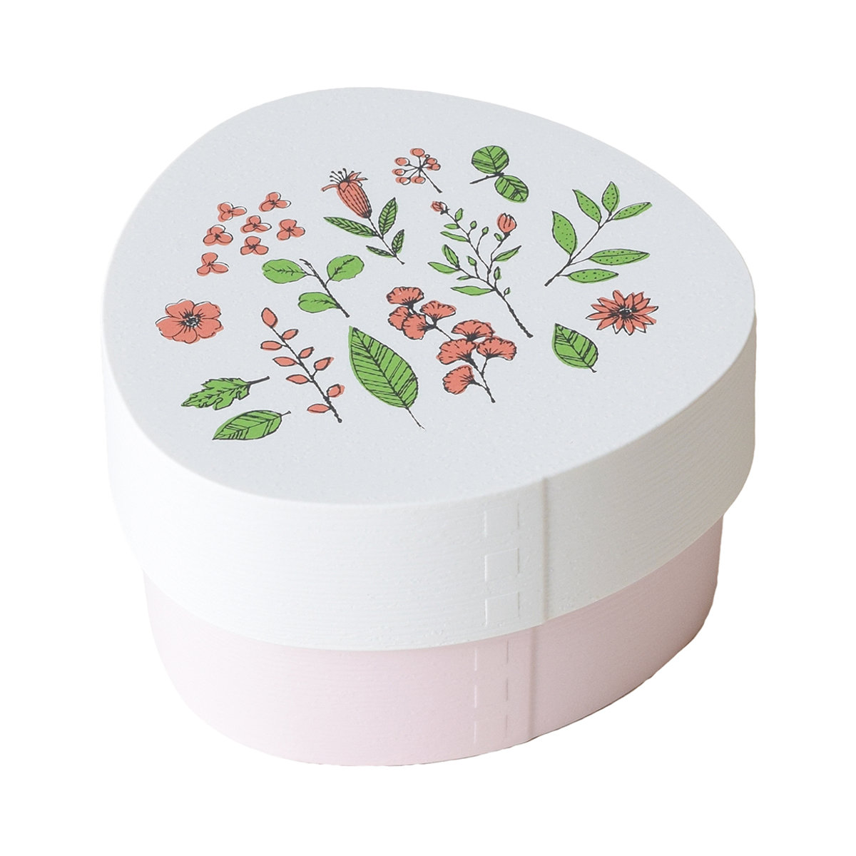 Hill&Fields わっぱおにぎりケース 310ml ( おにぎりケース おむすびケース 弁当箱 おにぎり おむすび ケース 日本製 わっぱ風 お弁当箱 おにぎり用 おむすび用 デザートケース フルーツケース お弁当 弁当 ) 【ピンク】 ピンク