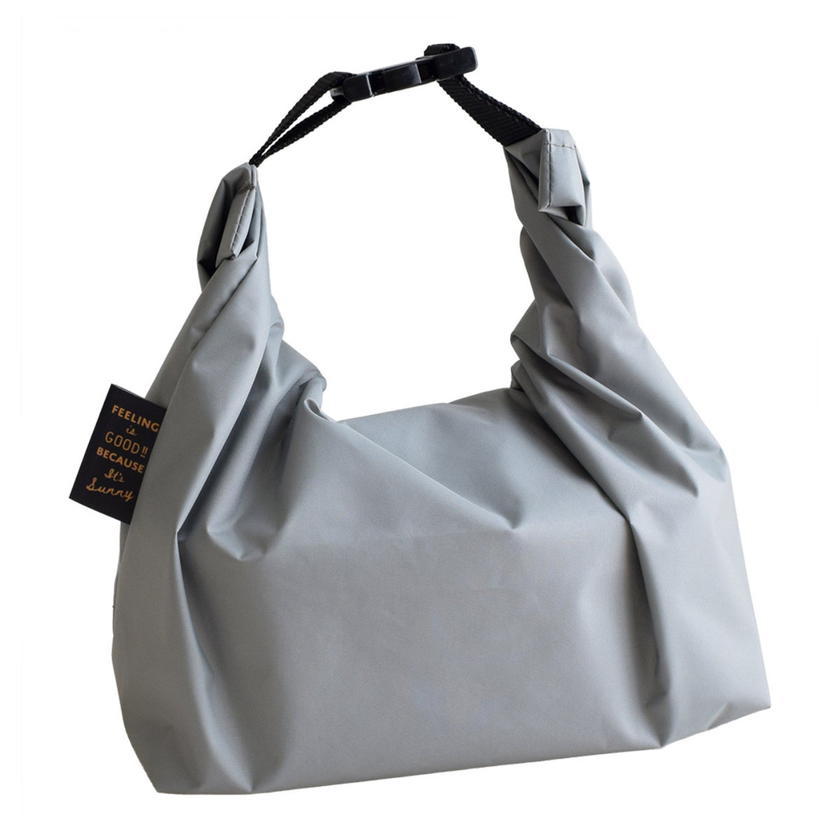 FIG ランチバッグ 撥水 ( 撥水ランチバッグ お弁当袋 弁当袋 サイズ調整 日本製 お弁当入れ バッグ おしゃれ お弁当 弁当 ランチグッズ ) 【グレー】 グレー