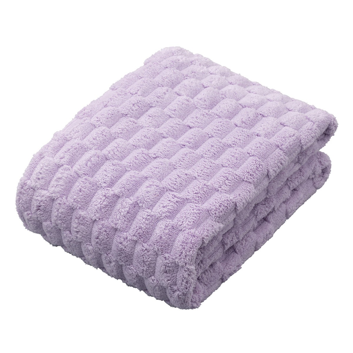 バスタオル カラリポコ ( タオル マイクロファイバー 湯上りタオル 吸水 速乾 やわらか 無地 デイリータオル 浴用タオル 60×120cm タオルケット ふんわり 日常使い 新生活 おしゃれ ギフト ) 【パープル】 パープル
