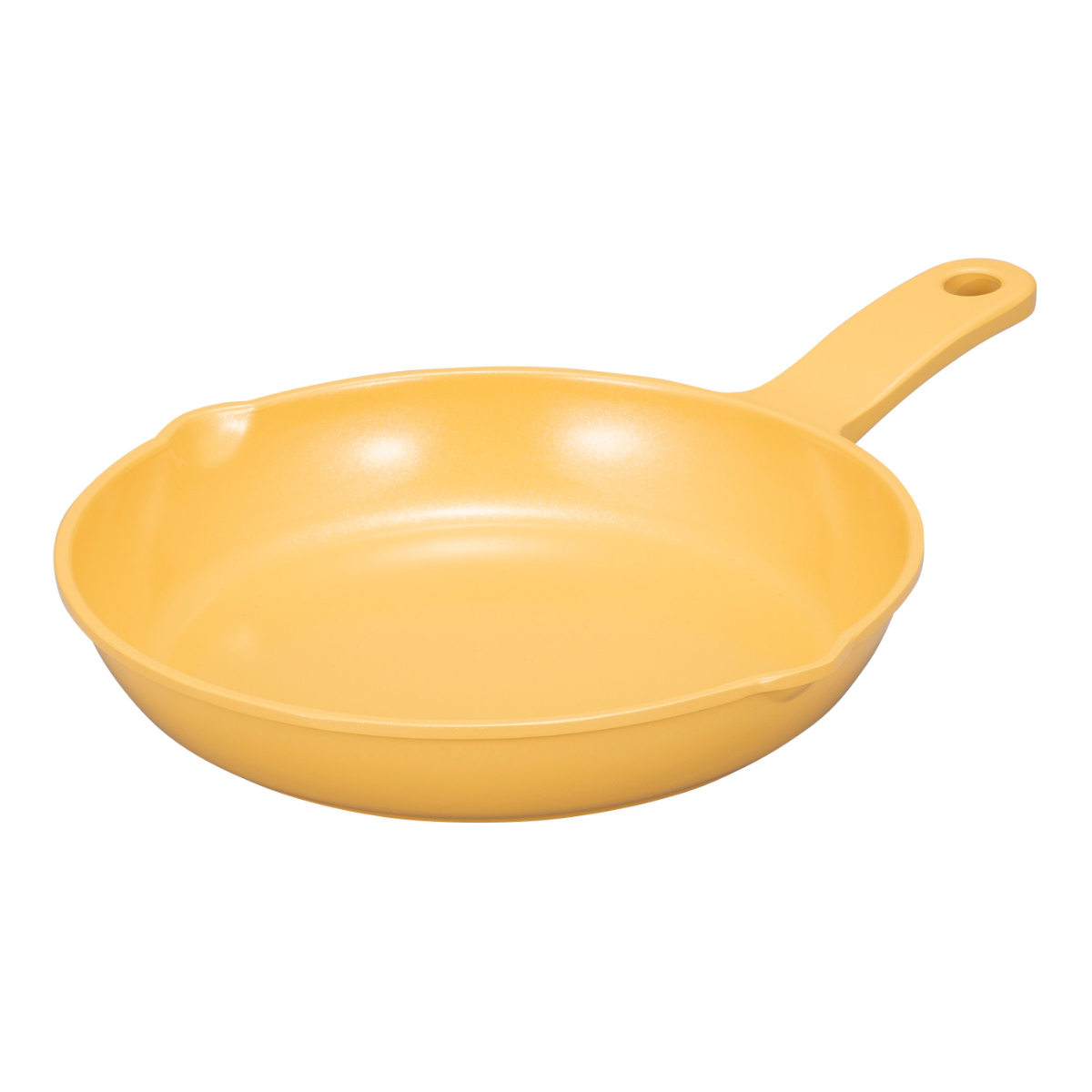 グリルプレート 丸型 19cm IH対応 copan 食洗機対応 ( グリルトレー フライパン ガス火 オール熱源 対応 オーブン対応 グリルトレイ 魚焼きグリル セラミック加工 オーブン料理 直火対応 耐熱皿 注ぎ口付き 調理器 ) 【マスタード】 マスタード