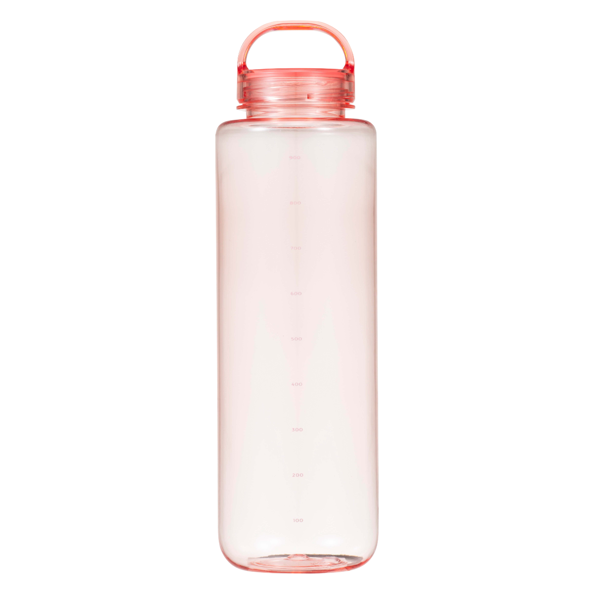 水筒 1L ウォーターボトル mlte EDGE Bottle 1000 ( ボトル 食洗機対応 直飲み クリアボトル おしゃれ 食洗機OK 直のみ タンブラー マイボトル 軽い 持ち運び 持ち手付き クリア 透明 大人 ) 【ピンク】 ピンク