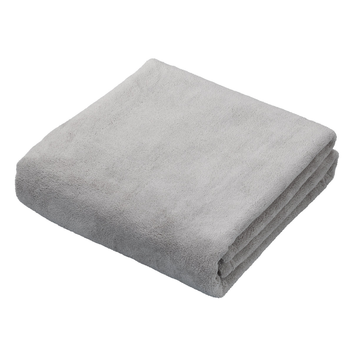 バスタオル カラリデイプレミアム ( タオル 湯上りタオル 吸水 速乾 厚手 やわらか 無地 デイリータオル ループ付き 浴用タオル 60×120cm タオルケット ふんわり 日常使い 新生活 シンプル ギフト ) 【グレー】 グレー