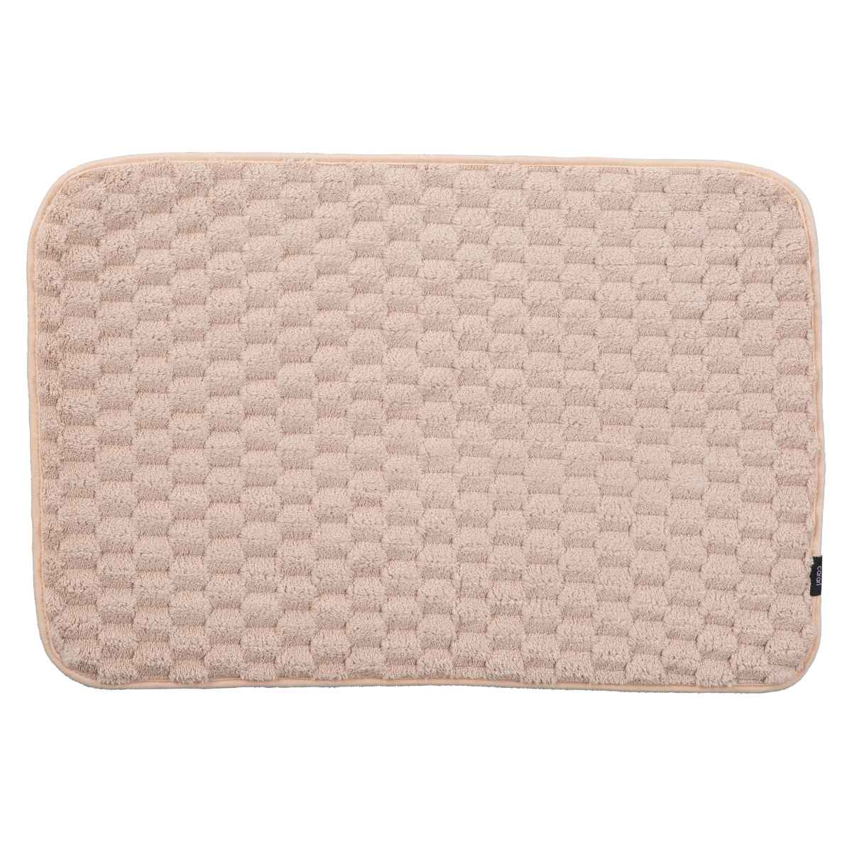 バスマット カラリポコ 40×60cm ( お風呂マット マット 足拭きマット 吸水 マイクロファイバー 両面 洗える 無地 シンプル 浴室マット 足元マット お風呂 玄関 40×60 洗濯可 おしゃれ くすみカラー ) 【ベージュ】 ベージュ