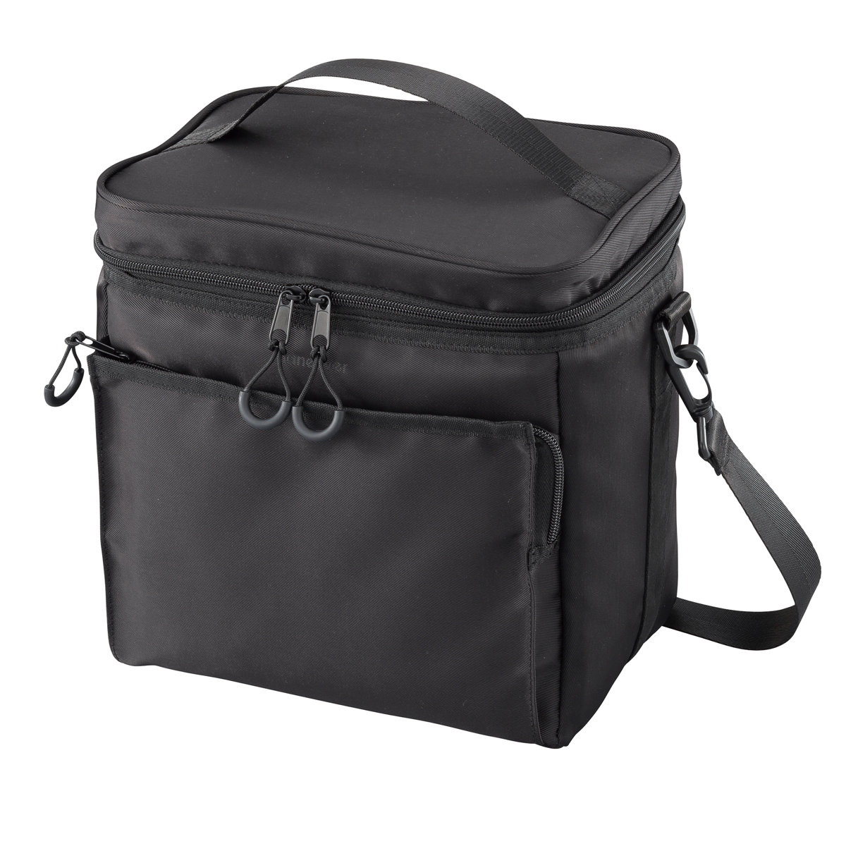 クーラーボックス 保冷ボックスバッグ maneuver クーラーバッグ ( ソフトクーラー ショルダーベルト付き バッグ ソフトタイプ コンパクト 保冷ランチバッグ ポケット付き ボックス ショルダーバッグ バック ) 【ブラック】 ブラック