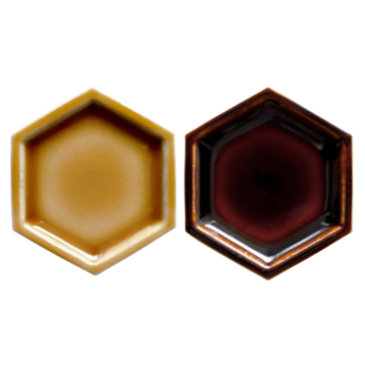 皿 豆皿 HEX ( 2枚入り 磁器 美濃焼 日本製 電子レンジ対応 お皿 プレート 小皿 おしゃれ アクセサリートレー トレー トレイ アクセサリー入れ ) 【あめ辛子】 あめ辛子
