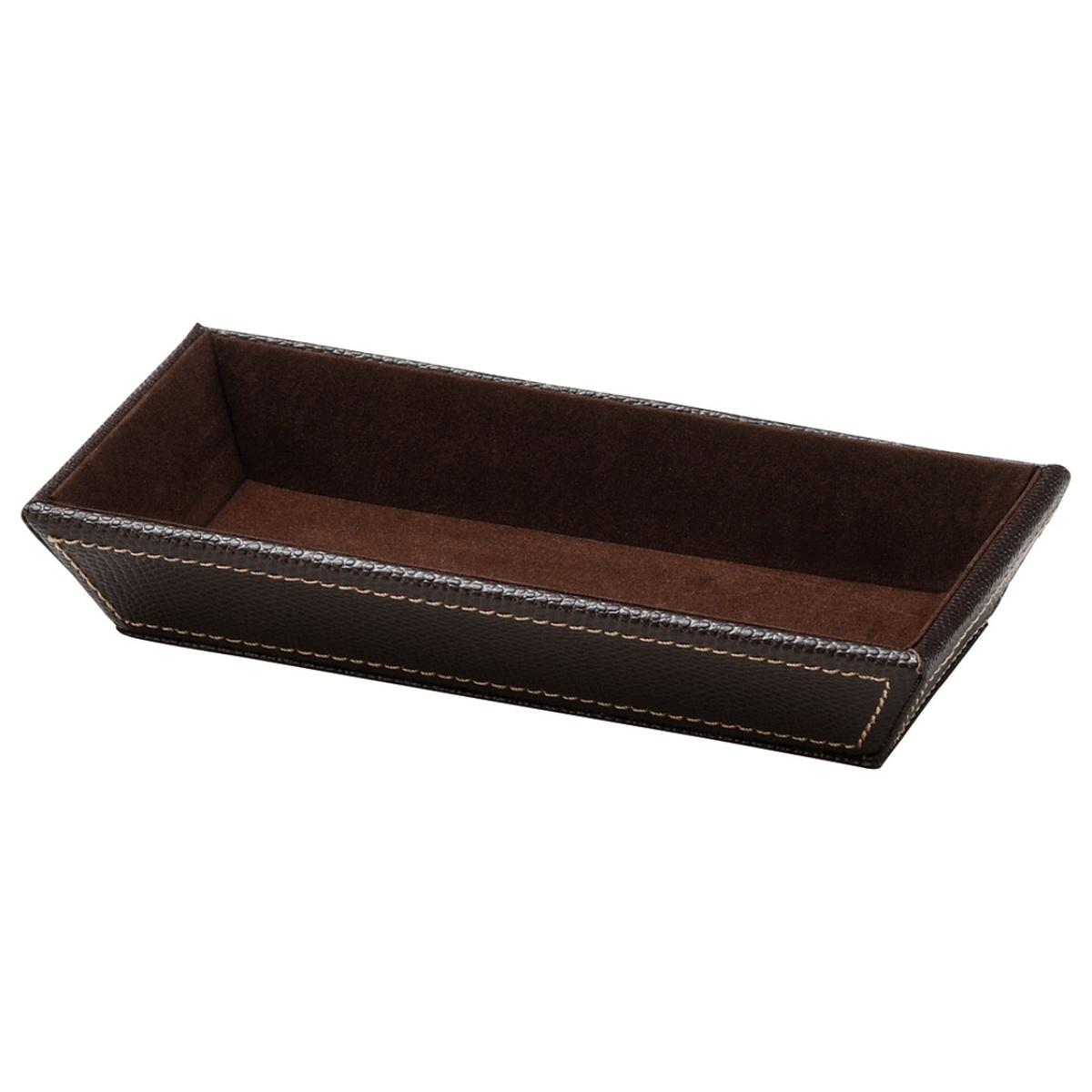 小物トレー 長方形 トレー レザー風 キャッシュトレー 幅21.5×奥行10.5×高さ4cm ( 小物入れ トレイ アクセサリートレイ ペン めがね メガネ置き 腕時計 ペン置き メガネ キャッシュトレイ お釣り入れ 雑貨 インテリア おしゃれ )