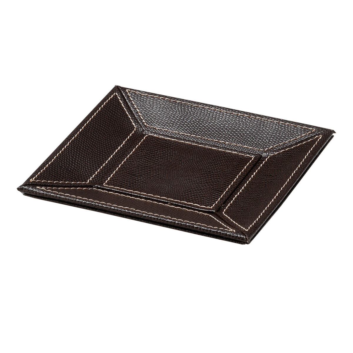 小物トレー 正方形 トレー レザー風 キャッシュトレー 幅17×奥行17×高さ1.5cm ( 小物入れ トレイ 卓上トレー アクセサリートレイ ペン めがね メガネ置き 腕時計 ペン置き メガネ 雑貨 インテリア おしゃれ )