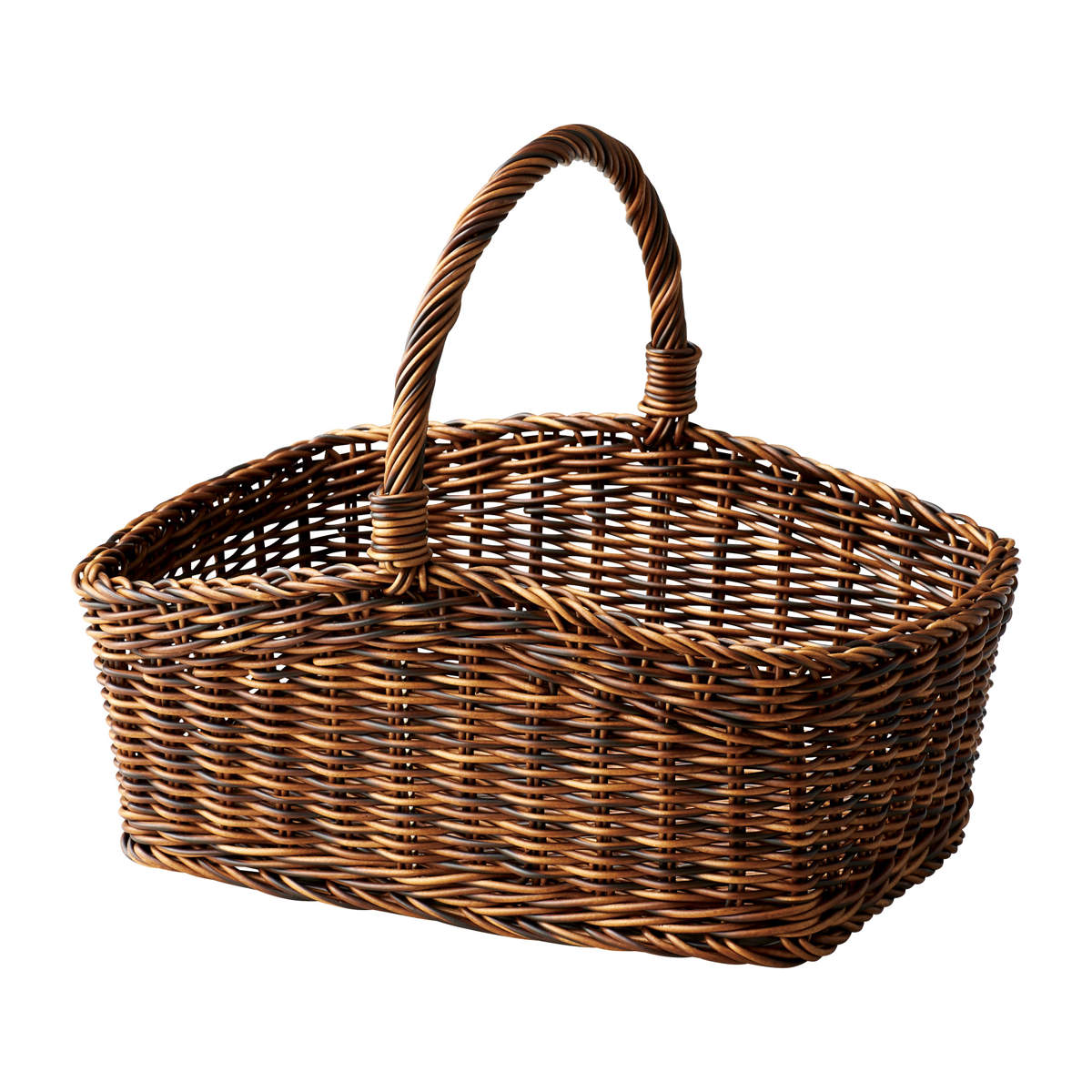 ペット ベッド PPラタン ハンドル バスケット 籠 ( ペットベッド 犬 クッション付き 猫 天然素材 バスケット ペット用バスケット かご ペット用ベッド 犬用 猫用 ペット用 ナチュラル おしゃれ ベッドカゴ ハンドル付 小動物 夏 )