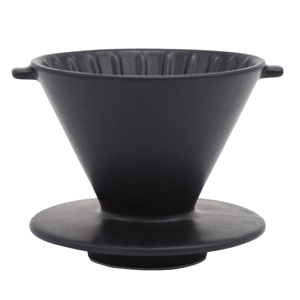 ドリッパー CHIPS Dripper mat black ( 1〜2人用 コーヒー ドリップ コーヒードリッパー 磁器 美濃焼 電子レンジ対応 食洗機対応 おしゃれ カフェ風 シンプル 北欧 モダン ナチュラル 日本製 ) 【MAT(ブラック)】 MAT(ブラック)