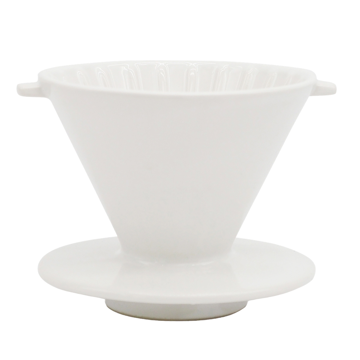 ドリッパー CHIPS Dripper mat black ( 1〜2人用 コーヒー ドリップ コーヒードリッパー 磁器 美濃焼 電子レンジ対応 食洗機対応 おしゃれ カフェ風 シンプル 北欧 モダン ナチュラル 日本製 ) 【PREMIUM(ホワイト×ネイビー)】 PREMIUM(ホワイト×ネイビー)