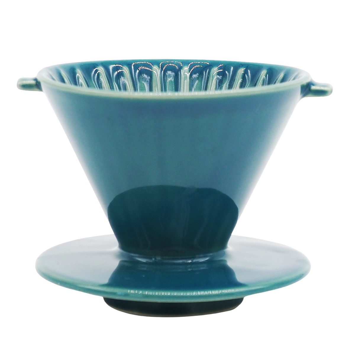 ドリッパー CHIPS Dripper mat black ( 1〜2人用 コーヒー ドリップ コーヒードリッパー 磁器 美濃焼 電子レンジ対応 食洗機対応 おしゃれ カフェ風 シンプル 北欧 モダン ナチュラル 日本製 ) 【SOLID(ダークグリーン)】 SOLID(ダークグリーン)