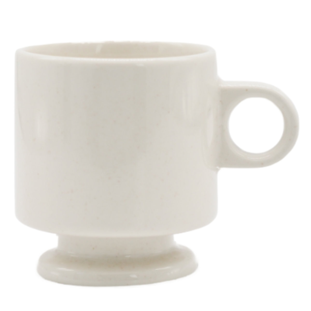 マグカップ 240ml Smith footed mug cup ( 磁器 電子レンジ対応 食洗機対応 日本製 コップ マグ マグコップ カップ 食器 おしゃれ かわいい シンプル レトロ ) 【バニラ】 バニラ