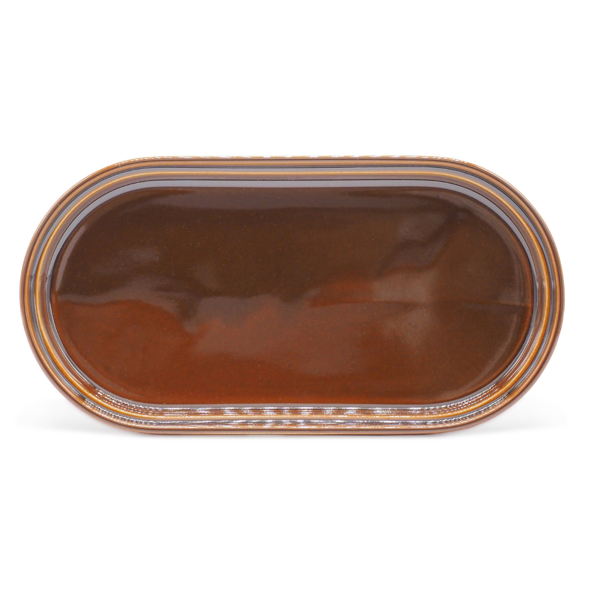 プレート Smith oval plate ( 25.5cm 電子レンジ対応 食洗機対応 日本製 磁器 オーバル 皿 お皿 食器 おしゃれ かわいい シンプル レトロ クラシック カフェ風 ) 【ブラウン】 ブラウン