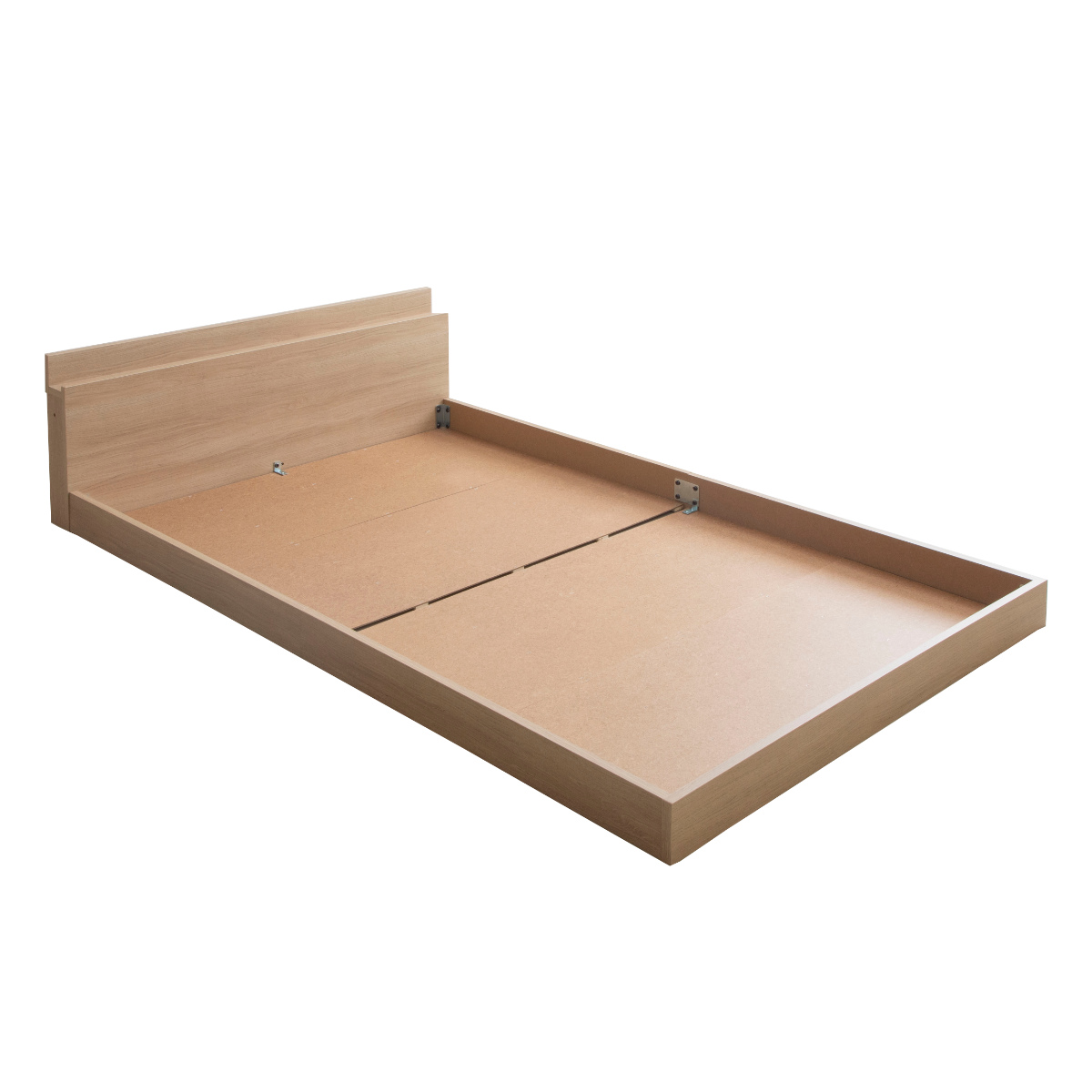 ローベッド クイーン HOMURA 連結可能 日本製 Apel ( ベッド コンセント付き ベッドフレーム ロータイプ フロアベッド クイーンベッド 炎 ほむら ナチュラル グレー テラコッタ ) 【ナチュラル】 ナチュラル