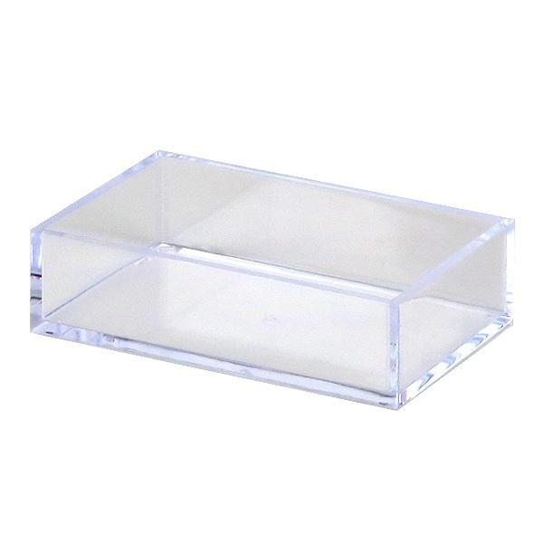 クリアケース 小物ケース 約 幅10.2×奥行7.1×高さ2.7cm 透明 収納 デスコシリーズ ( 小物収納 小物入れ 収納ケース 日本製 名刺入れ 小箱 プラスチック クリア 小物 アクセサリー コレクション ケース 卓上収納 仕分け 整理整頓 )