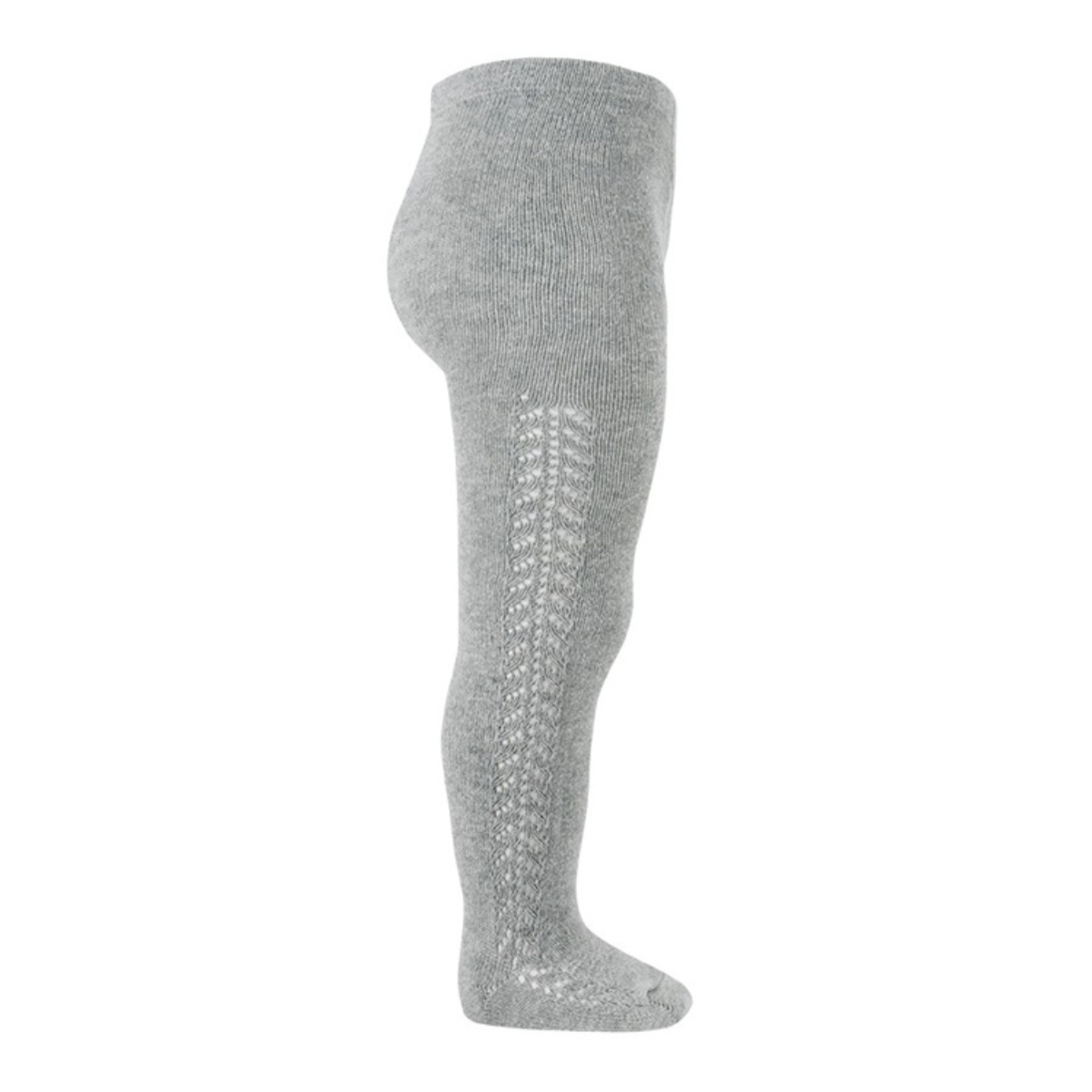 タイツ condor 子供 66~89cm サイド オープンワークタイツ カラー1 ( コンドル カラータイツ 子供用タイツ ベビー キッズ ベビータイツ キッズタイツ 丈夫 無地 厚手 スペイン製 手触り 肌触り 滑らか おしゃれ 出産祝い ) 【アルミノ 1】 アルミノ 1