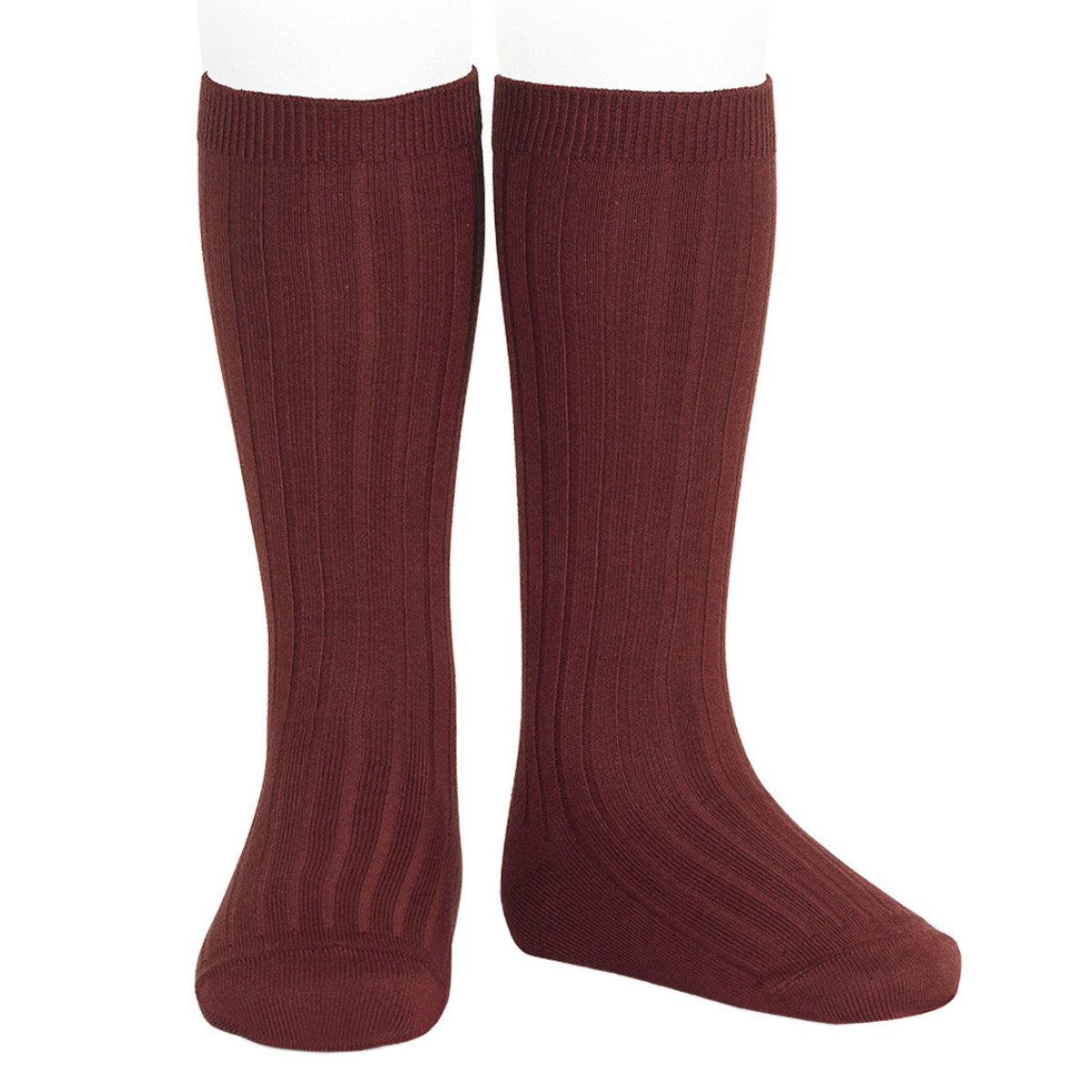 靴下 condor コンドル 14.5~24.5cm ベーシック リブ ニーハイソックス カラー1 ( ソックス 子ども用靴下 子供 くつ下 くつした キッズ ジュニア ハイソックス 丈夫 手触り 肌触り 滑らか スペイン製 おしゃれ ) 【グラナード2 4】 グラナード2 4
