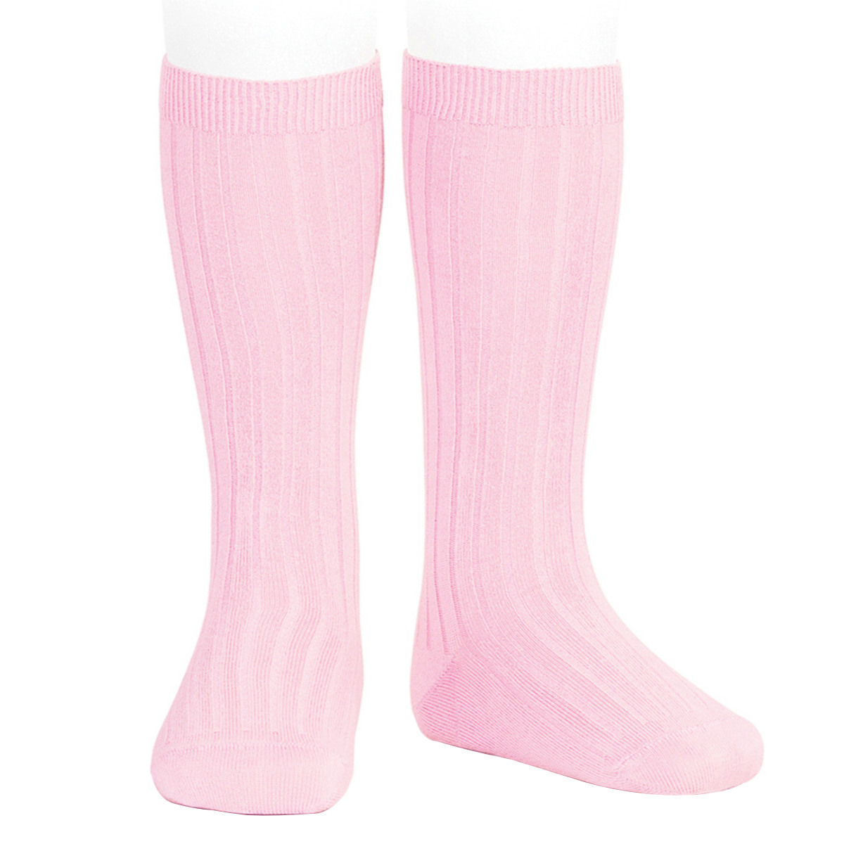 靴下 condor コンドル 14.5~24.5cm ベーシック リブ ニーハイソックス カラー1 ( ソックス 子ども用靴下 子供 くつ下 くつした キッズ ジュニア ハイソックス 丈夫 手触り 肌触り 滑らか スペイン製 おしゃれ ) 【ロサ 8】 ロサ 8