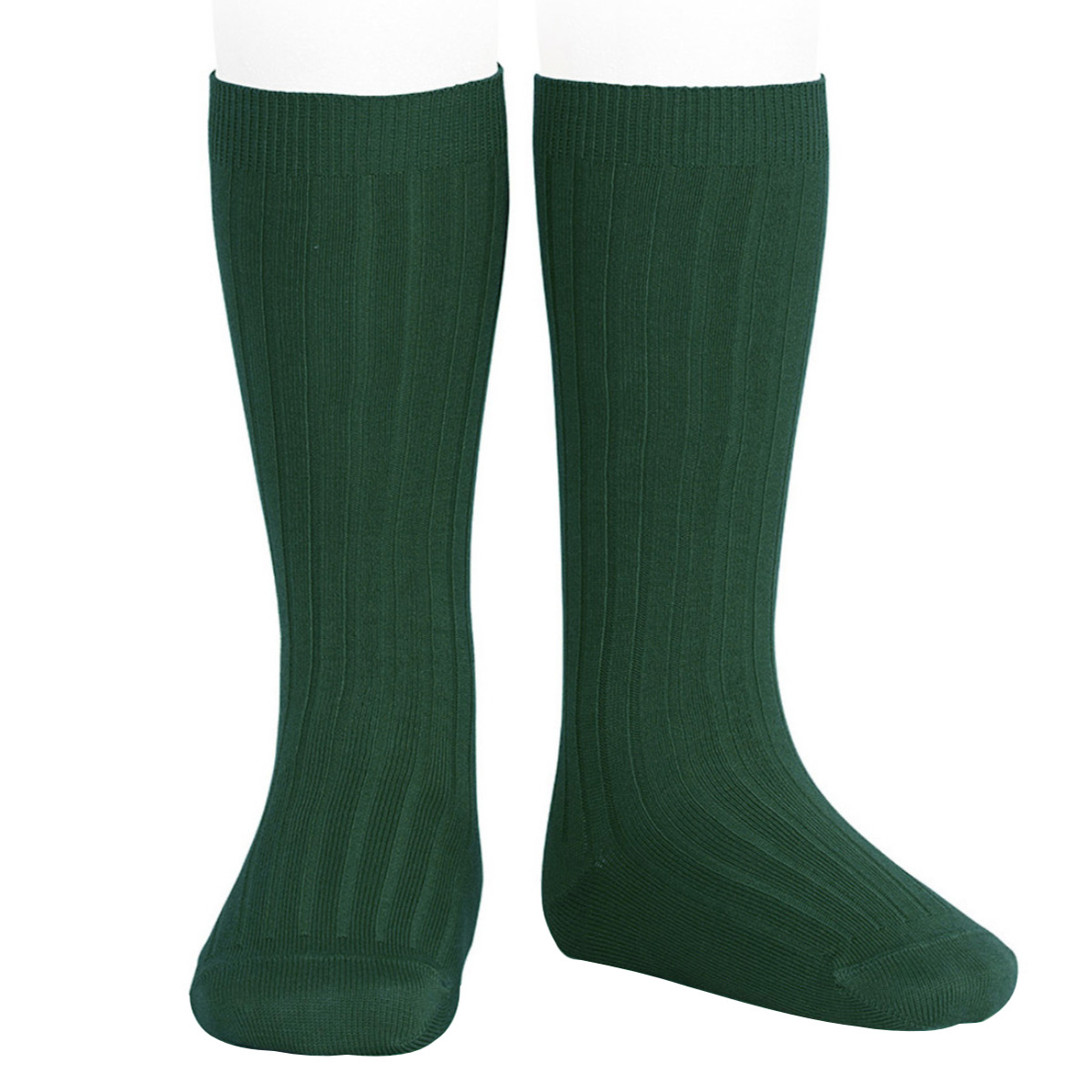 靴下 condor コンドル 14.5~24.5cm ベーシック リブ ニーハイソックス カラー1 ( ソックス 子ども用靴下 子供 くつ下 くつした キッズ ジュニア ハイソックス 丈夫 手触り 肌触り 滑らか スペイン製 おしゃれ ) 【ベルデボテジャ 6】 ベルデボテジャ 6