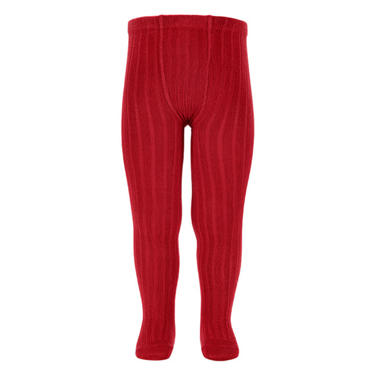 タイツ condor 子供 71~94cm ベーシック リブタイツ カラー1 ( コンドル カラータイツ 子供用タイツ ベーシックタイツ キッズ リブ 丈夫 厚手 スペイン製 子ども用タイツ 出産祝い おしゃれ ) 【レッドベルベット 2】 レッドベルベット 2