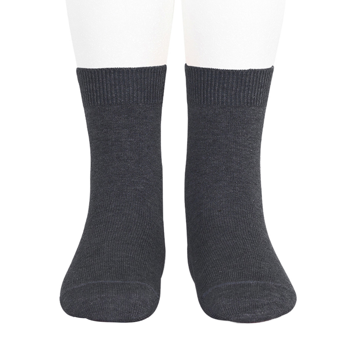 靴下 condor 子供 14.5~24.5cm プレーン ショートソックス カラー1 ( 子ども用靴下 キッズ ジュニア ソックス くつ下 くつした 丈夫 無地 スペイン製 キッズ用 おしゃれ ギフト ) 【アンスラサイタ 8】 アンスラサイタ 8