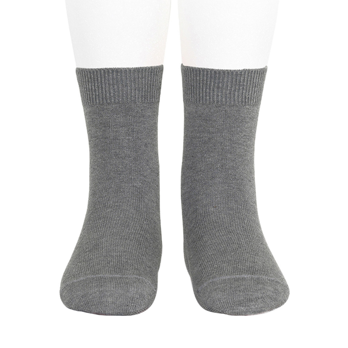 靴下 condor 子供 14.5~24.5cm プレーン ショートソックス カラー1 ( 子ども用靴下 キッズ ジュニア ソックス くつ下 くつした 丈夫 無地 スペイン製 キッズ用 おしゃれ ギフト ) 【グリスクラーロ 8】 グリスクラーロ 8